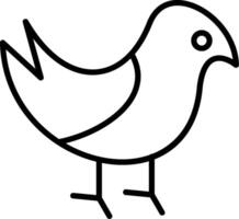 Bird Line Icon vector