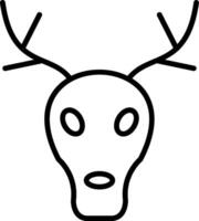 Stag Line Icon vector