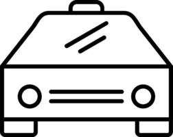 icono de línea de coche vector