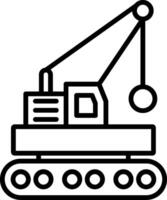 Wrecking Ball Line Icon vector