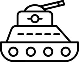 Tank Line Icon vector