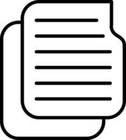 Files Line Icon vector