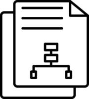 Document Line Icon vector