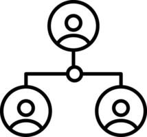 Network Line Icon vector