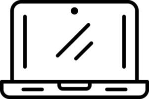 Laptop Line Icon vector