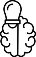 Intelligence Line Icon vector