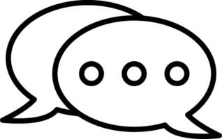 Messages Line Icon vector