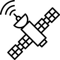 Satellite Line Icon vector