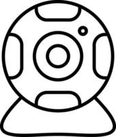 Web Cam Line Icon vector