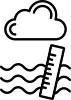 Ruler Line Icon vector