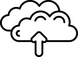 Clouds Line Icon vector