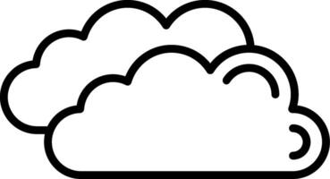 Clouds Line Icon vector