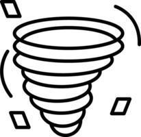 Tornado Line Icon vector