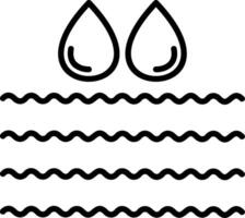Water Line Icon vector