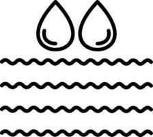 Water Line Icon vector