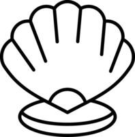 Shell Line Icon vector