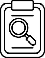 Magnifying Glass Line Icon vector