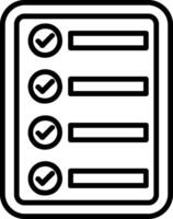 List Line Icon vector