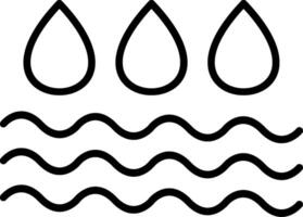 Water Line Icon vector