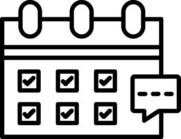 Calendar Line Icon vector