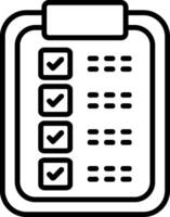 List Line Icon vector