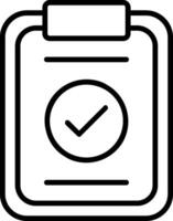Tick Line Icon vector