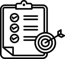 Goals Line Icon vector