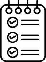 Check List Line Icon vector