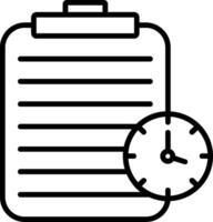 Stopwatch Line Icon vector