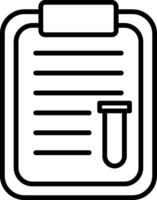 Notes Line Icon vector