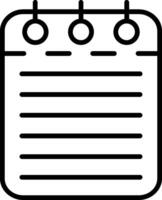 Checklist Line Icon vector