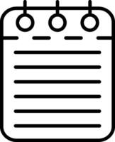 Checklist Line Icon vector