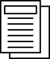 Notes Line Icon vector