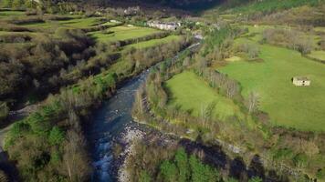 basque Land flod landskap video