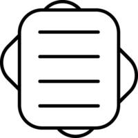 Notepad Line Icon vector