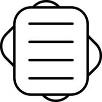 Notepad Line Icon vector