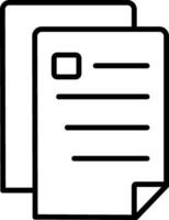 Document Line Icon vector