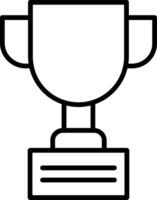 icono de línea de trofeo vector