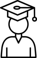 Student Line Icon vector