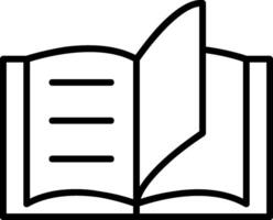 Reading Line Icon vector