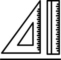 Straightedge Line Icon vector