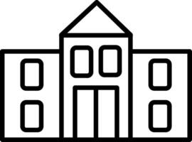 University Line Icon vector