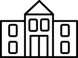 University Line Icon vector