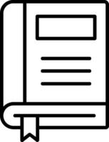 Bookmark Line Icon vector