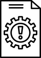 Crisis Management Line Icon vector