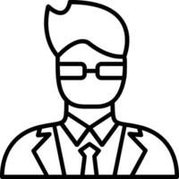 Bodyguard Line Icon vector