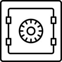 Safe Line Icon vector