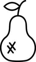 Pears Line Icon vector