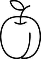 Plums Line Icon vector