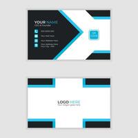 Minimalist business card design or visiting card design template vector